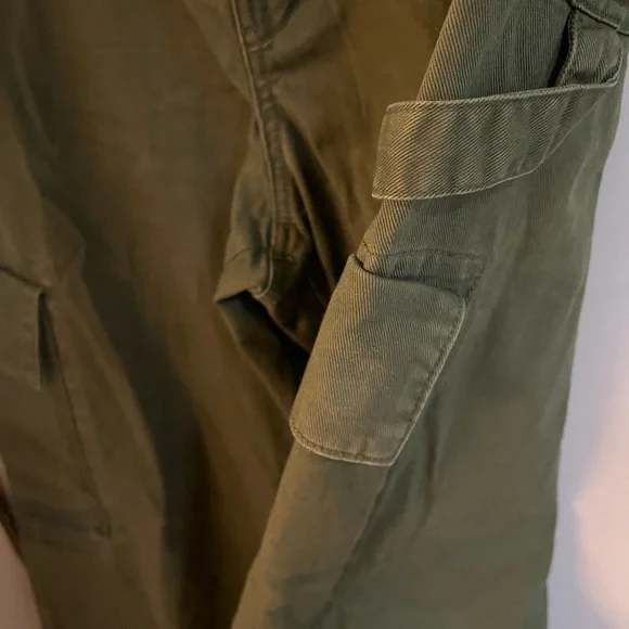 Gap wide leg Green Cargo Pants 14 women’s - Picture 4 of 12